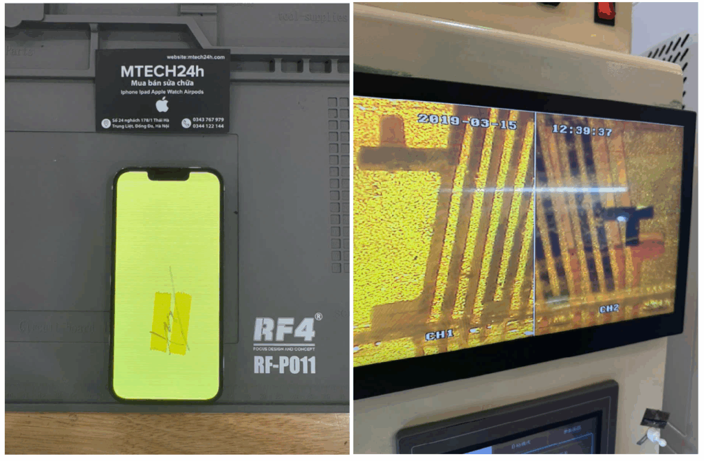 Ép Cáp Màn Hình iPhone Có Hết Lỗi Màn Hình Xanh, Trắng Không?