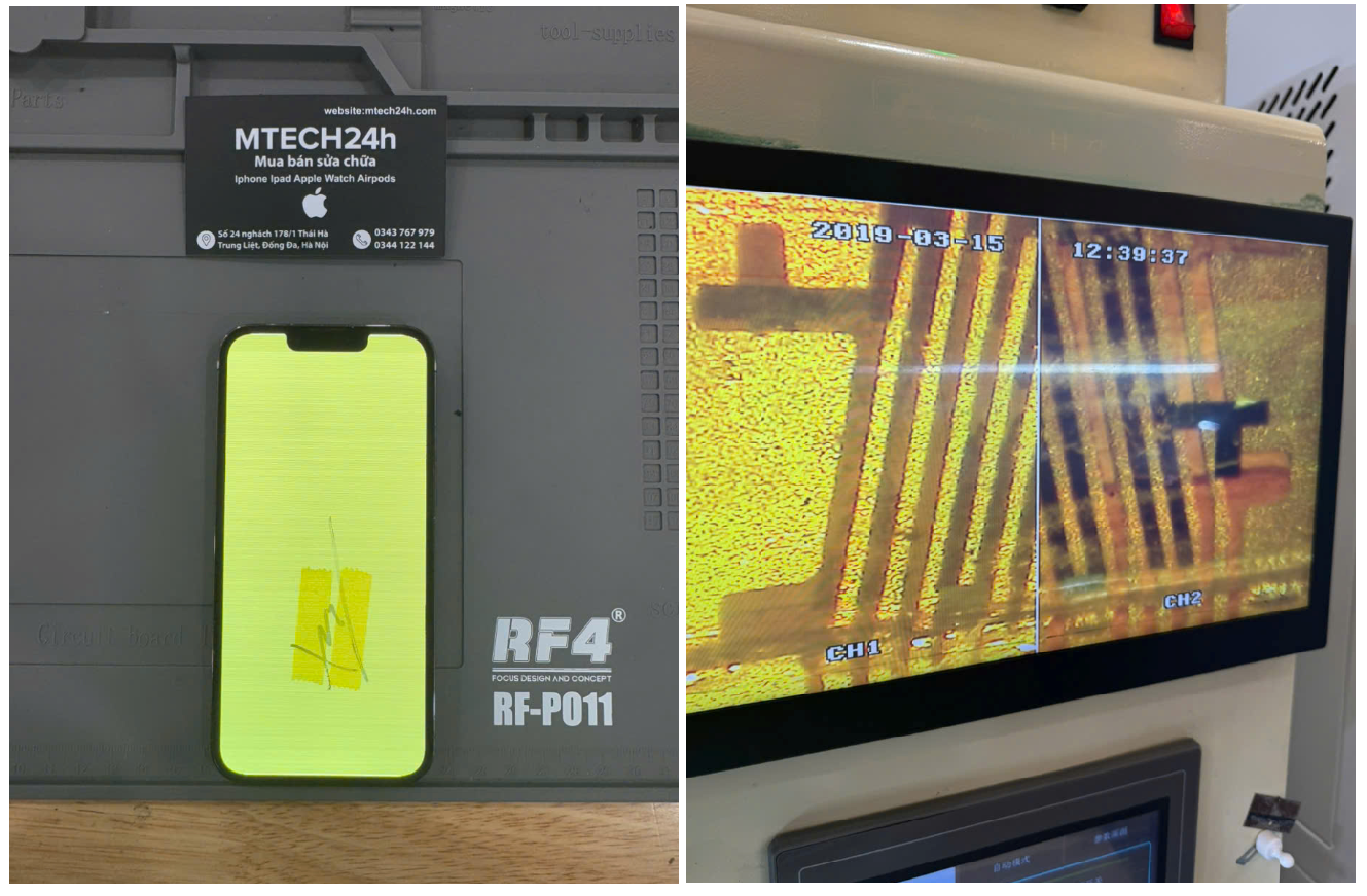 Ép Cáp Màn Hình iPhone Có Hết Lỗi Màn Hình Xanh, Trắng Không?